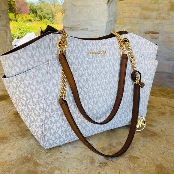 NWT Michael Kors jet set handbag&wallet vanilla - Picture 11 of 16